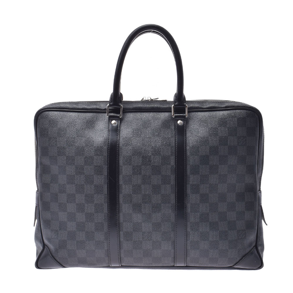 LOUIS VUITTON ルイヴィトンポルトドキュマン・ヴォワヤージュ  14137 メンズ ダミエグラフィットキャンバス ビジネスバッグ N41125  中古