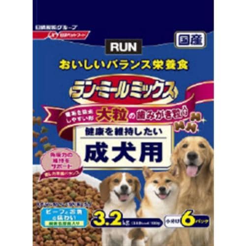 日清ペットフード 523710 ラン・ミールミックス 大粒成犬用３．２ｋｇ