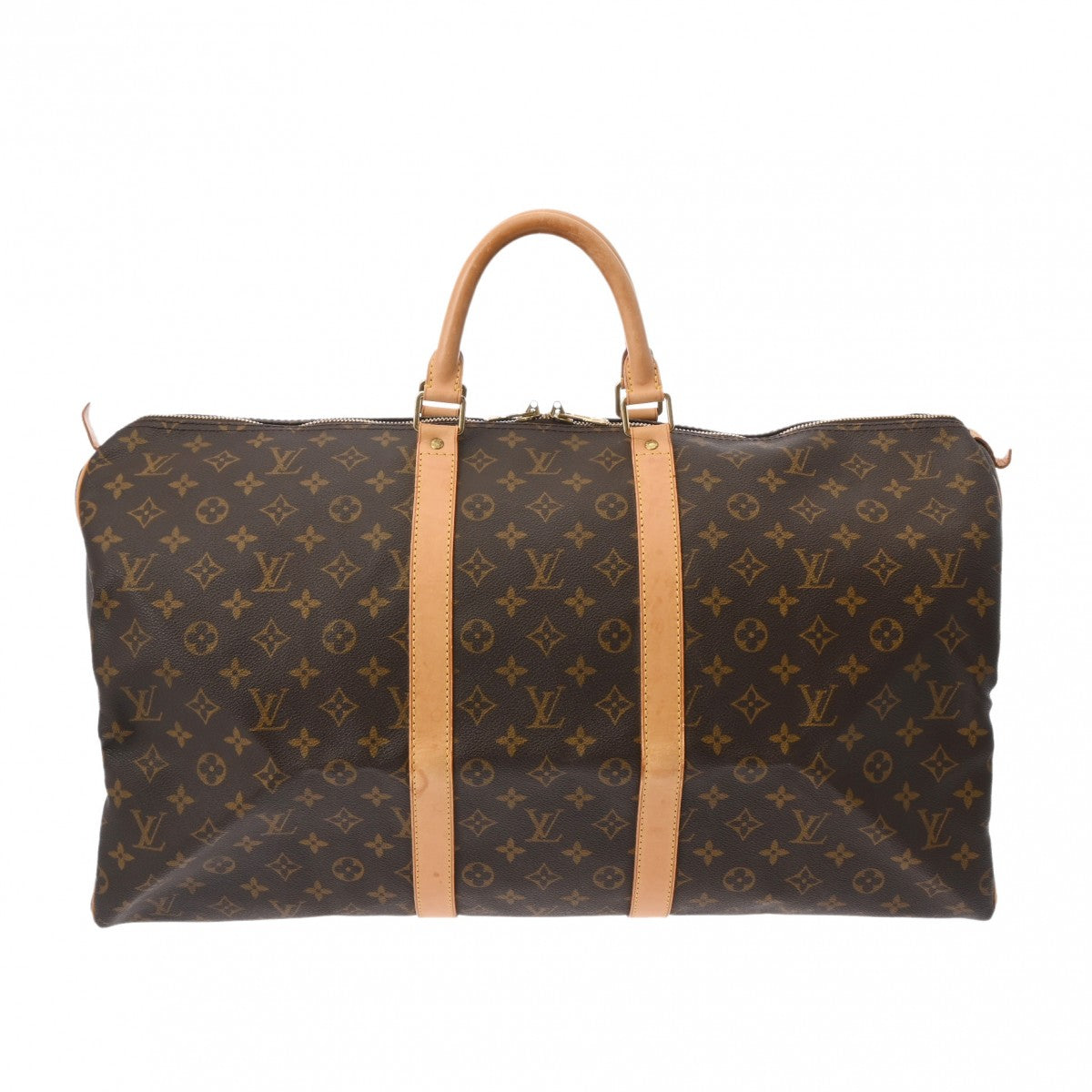 LOUIS VUITTON ルイヴィトン モノグラム キーポル 55 ブラウン M41424 ユニセックス モノグラムキャンバス ボストンバッグ Bランク 中古 