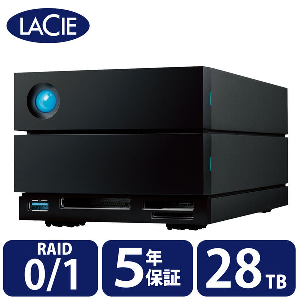 LaCie 外付け HDD 2big Dock Thunderbolt3×2 ラシー