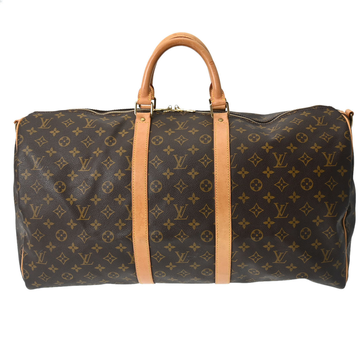 LOUIS VUITTON ルイヴィトン モノグラム キーポル バンドリエール 55 ブラウン M41414 ユニセックス モノグラムキャンバス ボストンバッグ Bランク 中古 