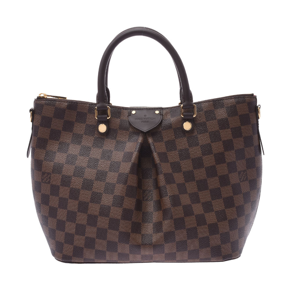 LOUIS VUITTON ルイヴィトン ダミエ シエナMM 2WAYバッグ ブラウン N41546 レディース ダミエキャンバス ハンドバッグ 新同 中古 