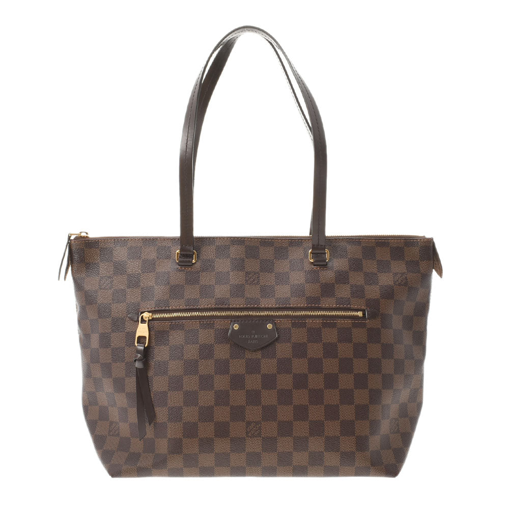 LOUIS VUITTON ルイヴィトン ダミエ イエナMM ブラウン N41013 レディース ダミエキャンバス トートバッグ Bランク 中古 