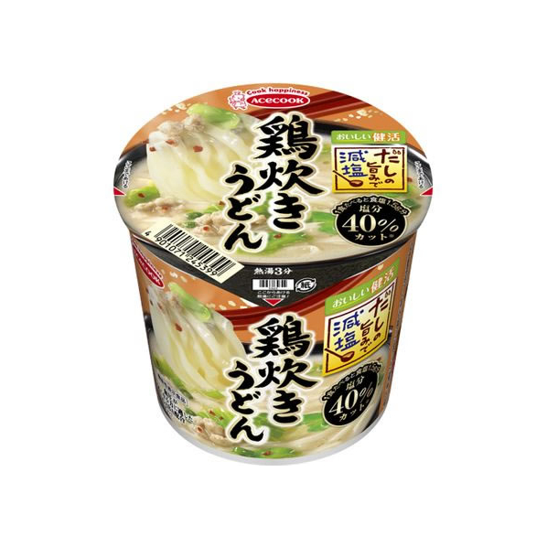 エースコック だしの旨みで減塩 鶏炊きうどん F411508