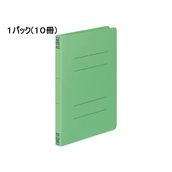 コクヨ フラットファイルV A5タテ とじ厚15mm 緑 10冊 1パック(10冊) F835387-ﾌ-V12G