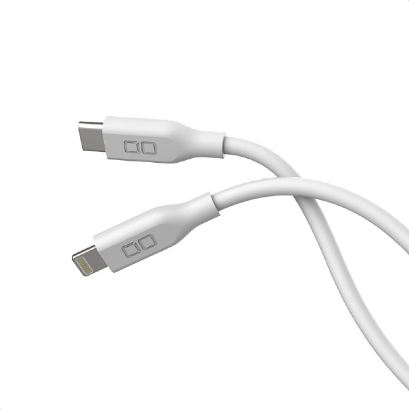 CIO シリコンケーブル USB-C to Lightning(2m) ホワイト CIO-SL30000-CL2-WH