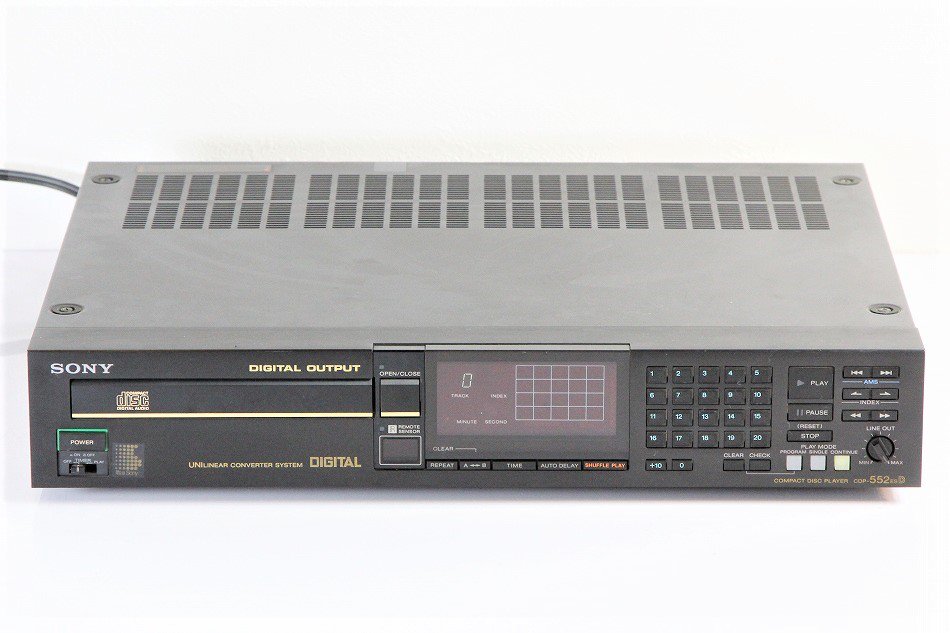 SONY  CDP-552ESD ESシリーズ CDプレーヤー 1985年製 【中古整備品】