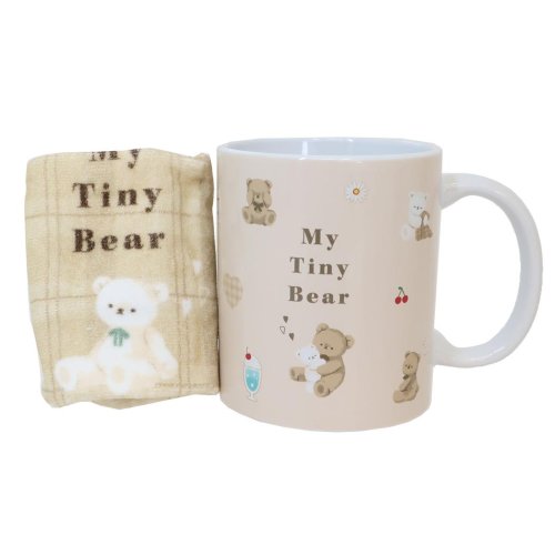 食器ギフト マグカップ＆タオル MY TINY BEAR カミオジャパン プレゼント ミニタオル付きマグカップ グッズ