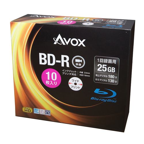 テクタイト BR130RAPW10A 録画用ブルーレイディスク BD-R(SL:一層) 25GB 10枚スリムケース