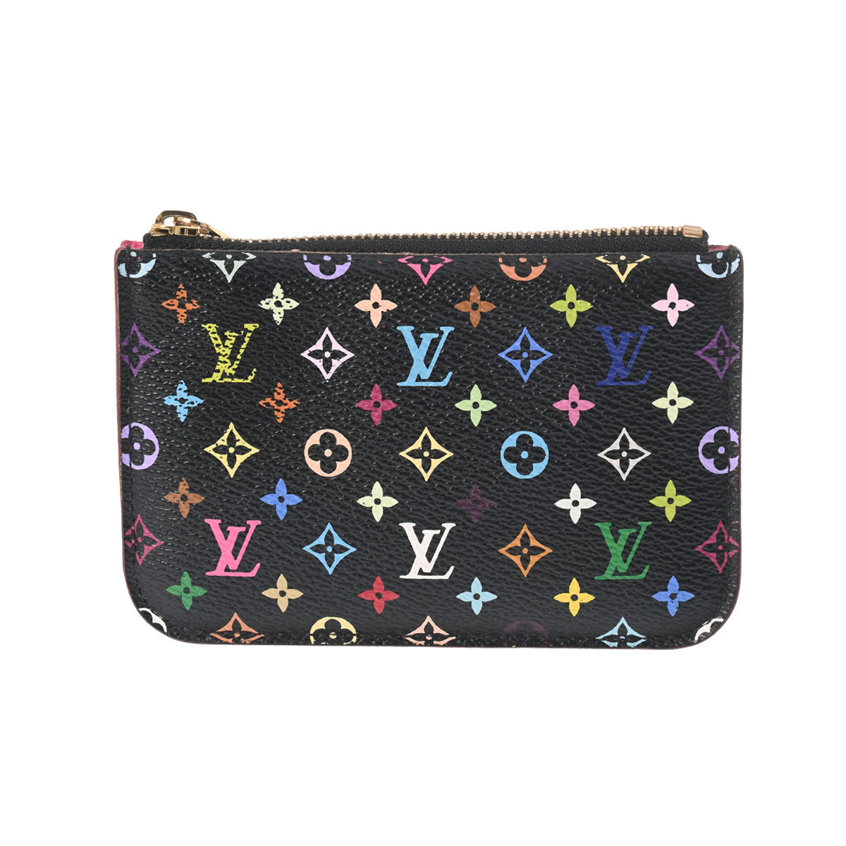 LOUIS VUITTON ルイヴィトン マルチカラー ポシェットクレ ノワール M93735 レディース モノグラムマルチカラー コインケース ABランク 中古 