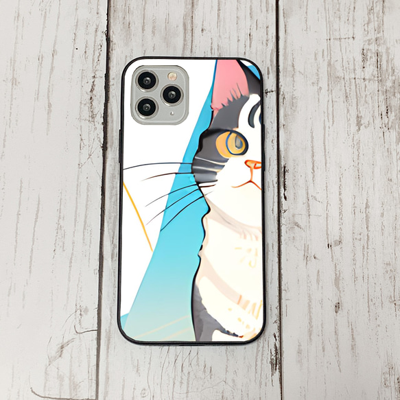 iphoneケース3-1-43 iphone 強化ガラス ねこ・猫・ネコ 箱1 かわいい アイフォン iface