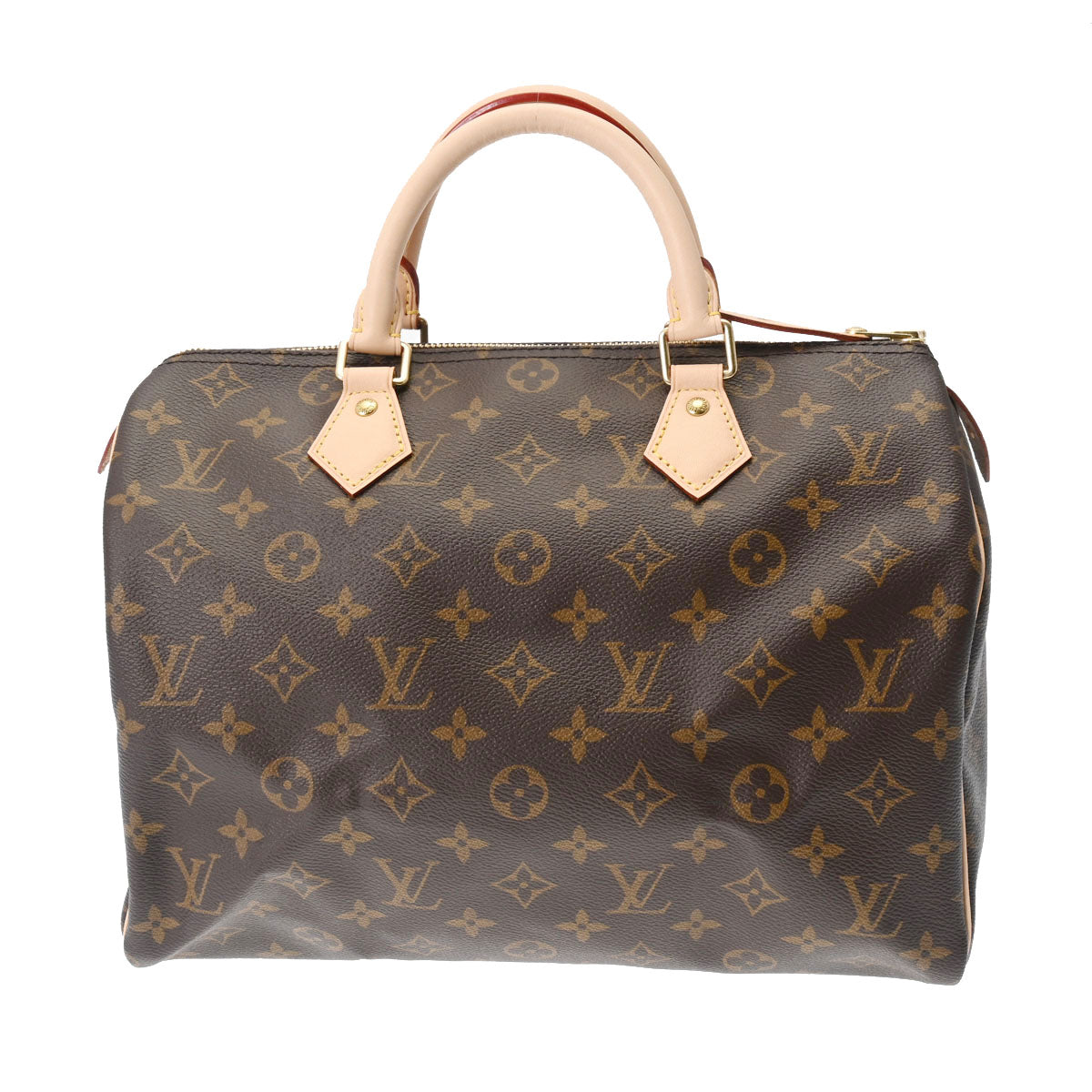 LOUIS VUITTON ルイヴィトン モノグラム スピーディ 30 現行モデル ブラウン M41108 レディース モノグラムキャンバス ハンドバッグ 新同 中古 