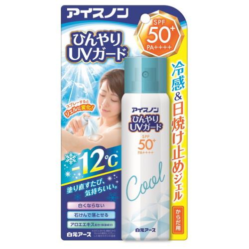 白元アース アイスノン ひんやりUVガード SPF50+ PA++++ (60g)