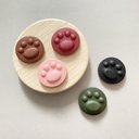 〔3個セット〕お菓子みたいな本革の肉球マグネット　選べる5colors♡ セット限定色あり〔受注制作〕