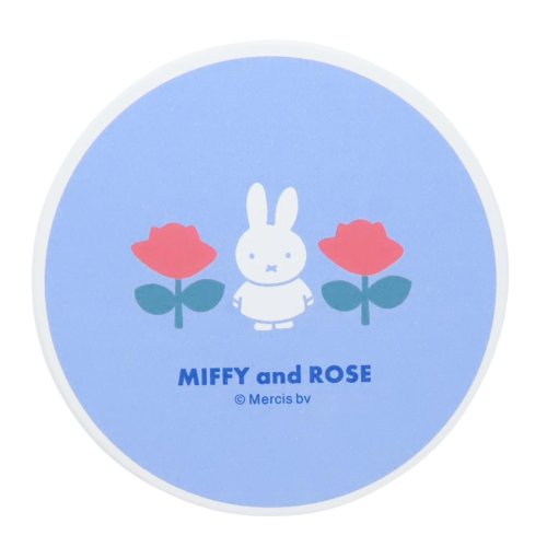 ミッフィー テーブルウェア 陶製吸水コースター MIFFY＆ROSE ブルー ディックブルーナ 金正陶器 プレゼント かわいい 絵本キャラクター グッズ