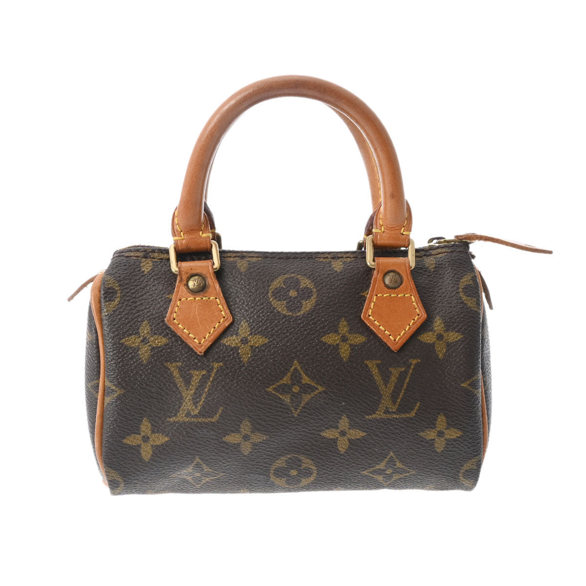 LOUIS VUITTON ルイヴィトン モノグラム ミニ スピーディ ブラウン M41534 レディース モノグラムキャンバス ハンドバッグ Bランク 中古 