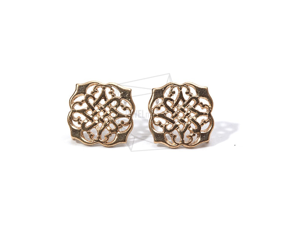 ERG-886-MG【2個入り】フラワーカットアウトピアス,Flower Cutout Pattern Earrings