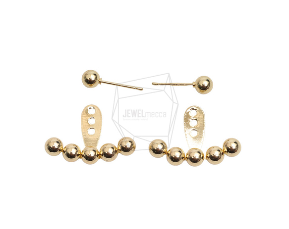 ERG-2678-G【1set】マルチボールピアス/Multi-ball Post Earrings