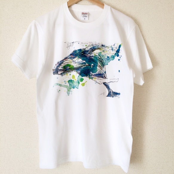 【オリジナルイラストTシャツ】クジラ