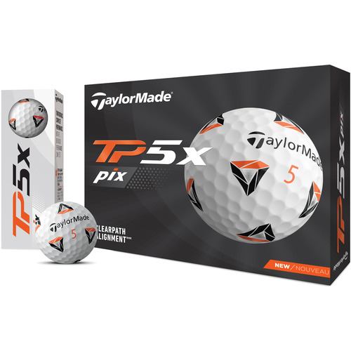 テーラーメイド(TaylorMade) 2021年モデル TP5X PIXボール ゴルフボール3球入 ホワイト