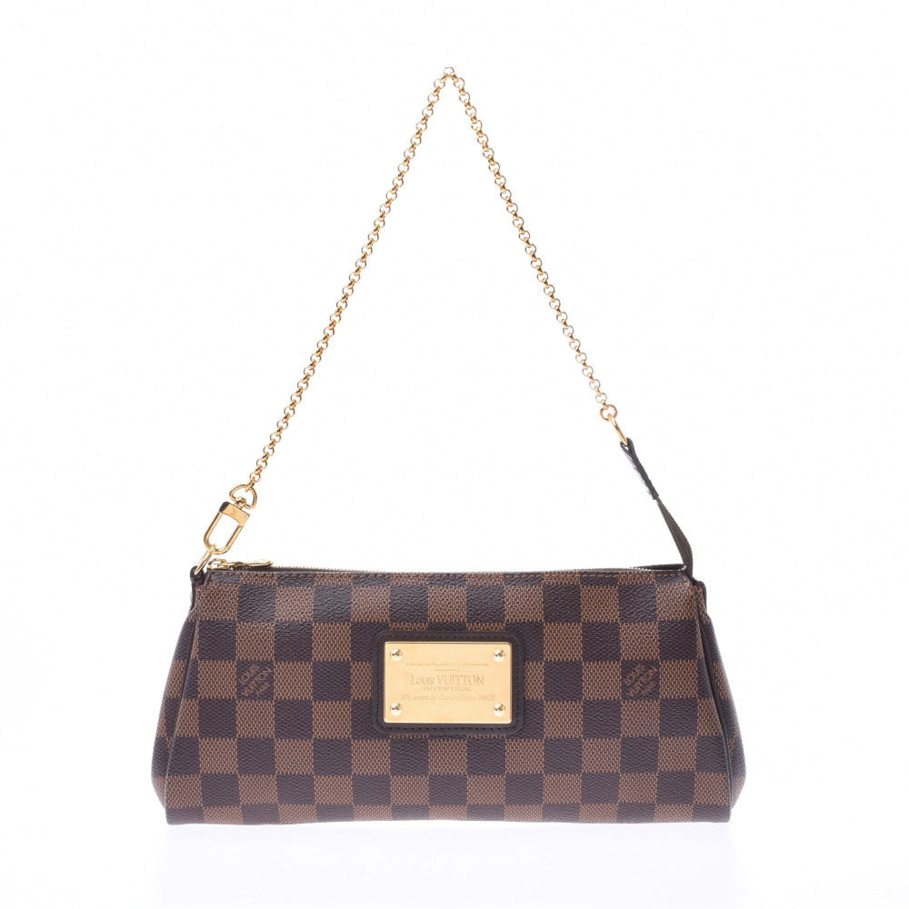 LOUIS VUITTON ルイヴィトン ダミエ エヴァ 2WAYバッグ ブラウン N55213 ユニセックス ショルダーバッグ Aランク 中古 