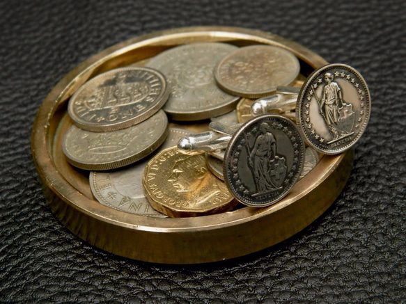 ＃C2 Switzerland  Coin Cufflinks