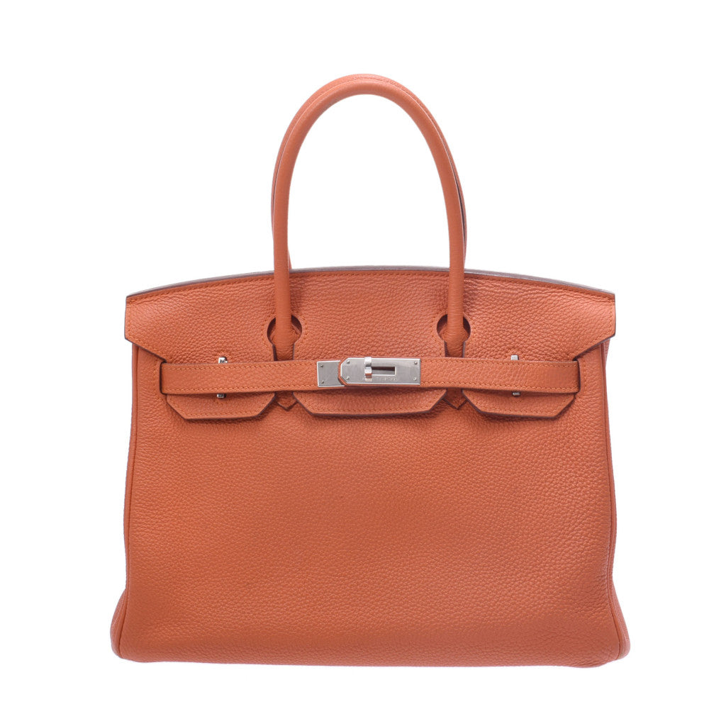 【コストコ お買い得】HERMES エルメス バーキン 30 フー シルバー金具 □R刻印(2014年頃) レディース トゴ ハンドバッグ ABランク 中古 