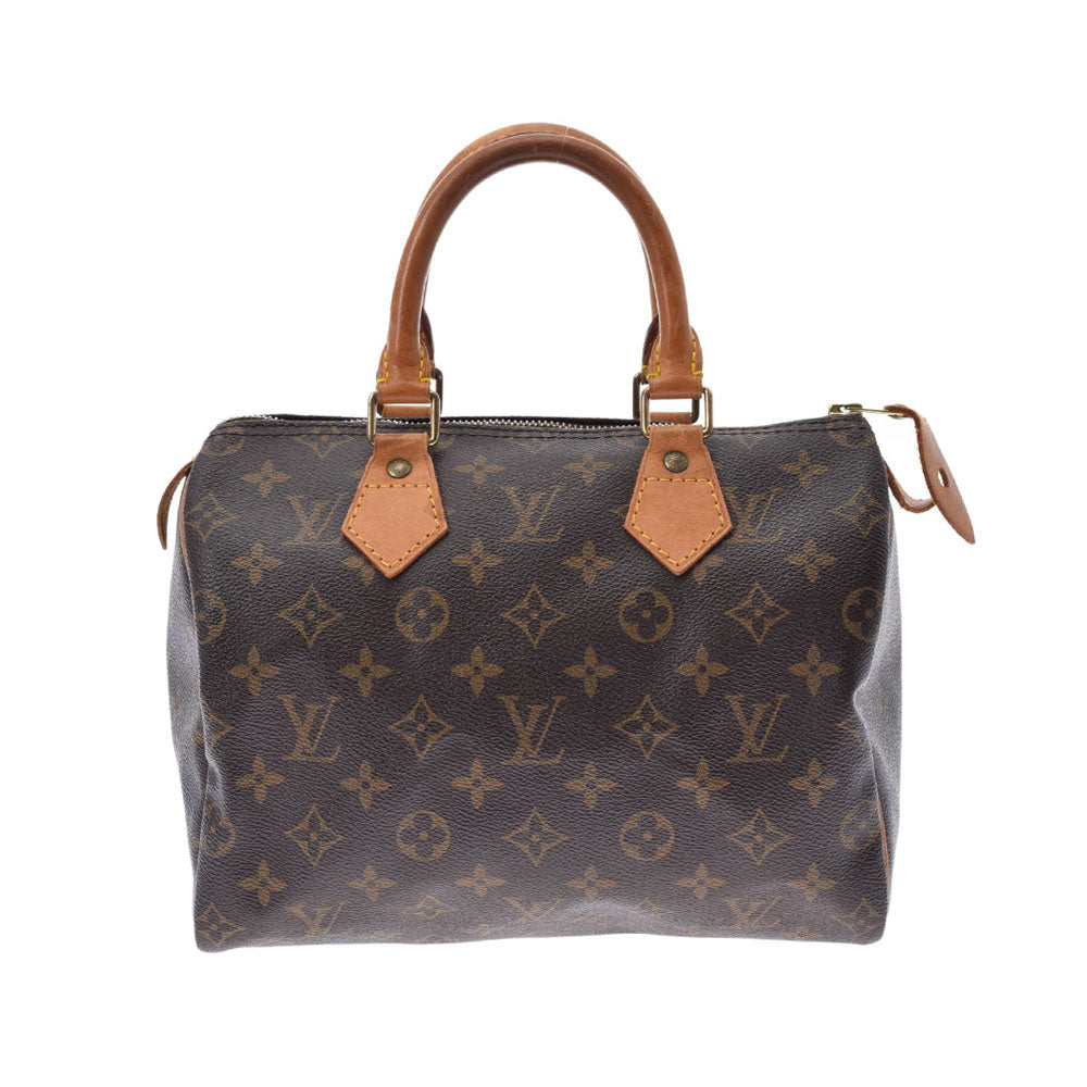 LOUIS VUITTON ルイヴィトン モノグラム スピーディ25 ブラウン M41528 レディース モノグラムキャンバス ハンドバッグ Bランク 中古 