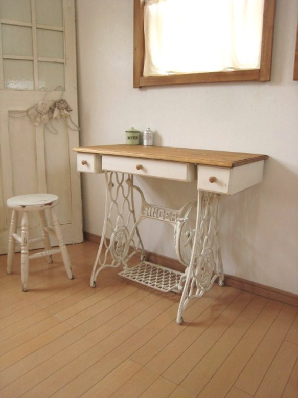 SINGER ミシン脚 drawers DESK  / WS