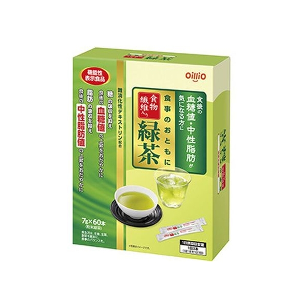 日清オイリオ 食事のおともに 食物繊維入り緑茶 7g×60本 FCM5729