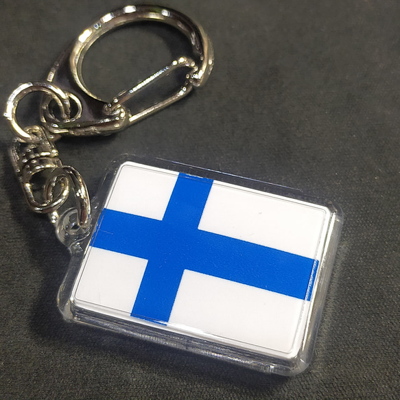 ◆新品◆ フィンランド キーホルダー 国旗 Finland