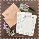 Rose pattern Letterset