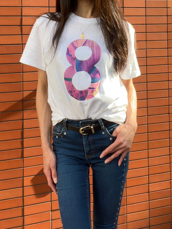 【受注生産（毎月1と5の付く日発注）高品質 8 グラフィックアートTシャツ  豊かさ お洒落 ユニセックス 癒し　鮮やか