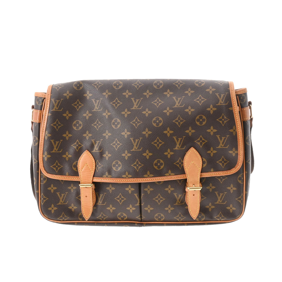 LOUIS VUITTON ルイヴィトン モノグラム ジベシエールGM ブラウン M42246 レディース モノグラムキャンバス ショルダーバッグ Bランク 中古 