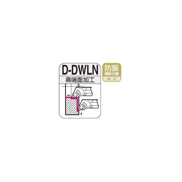 住友電工ハードメタル　SEC-ボーリングバイト　D-DWLN　奥端面加工用