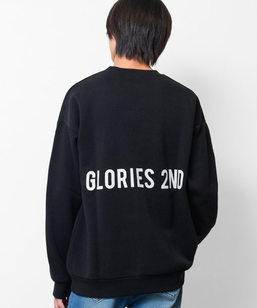 裏起毛GLORIESバックプリントトレーナー