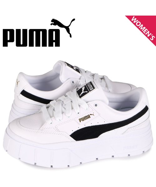 PUMA プーマ スニーカー メイズ スタック ウィメンズ レディース 厚底 MAYZE STACK WOMENS ホワイト 白 384363－04