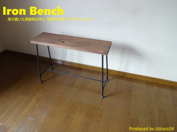 25 アイアンベンチ / Iron Bench Uttoco24 プランターラック スツール