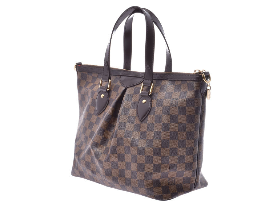 ルイヴィトン ダミエ パレルモPM SPオーダー ブラウン N48216 レディース 本革 2WAYバッグ Aランク 美品 LOUIS VUITTON ストラップ付 中古 