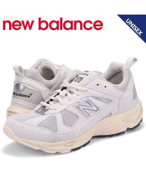 ニューバランス new balance 878 スニーカー メンズ レディース Dワイズ ライト グレー CM878MA1