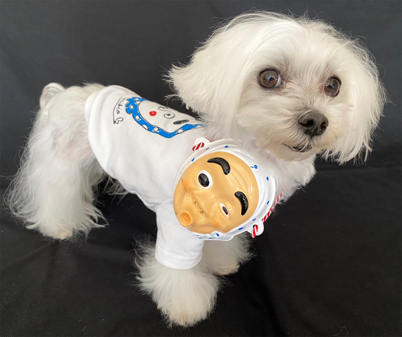 ☆お面付セット☆ わんちゃん用ひょっとこＴシャツ 犬 DOG わんこ  犬服