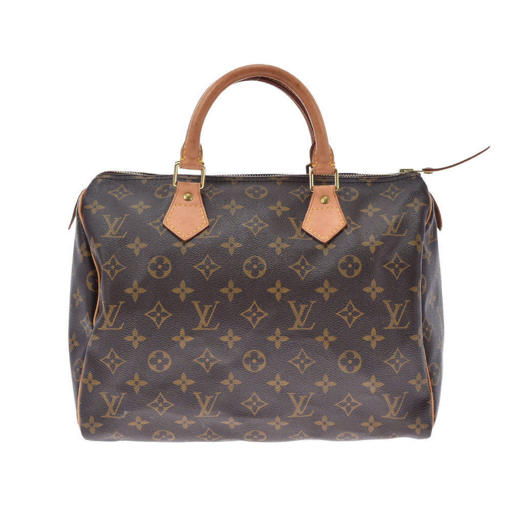 LOUIS VUITTON ルイヴィトン モノグラム スピーディ30 ブラウン M41526 レディース モノグラムキャンバス ハンドバッグ Bランク 中古 