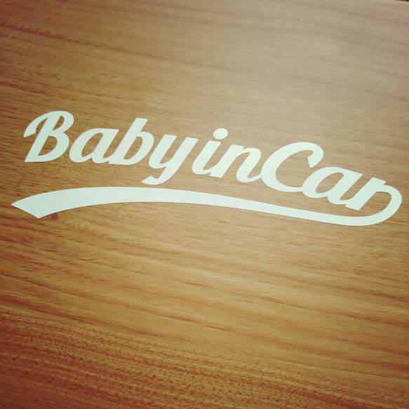 baby in car ステッカー