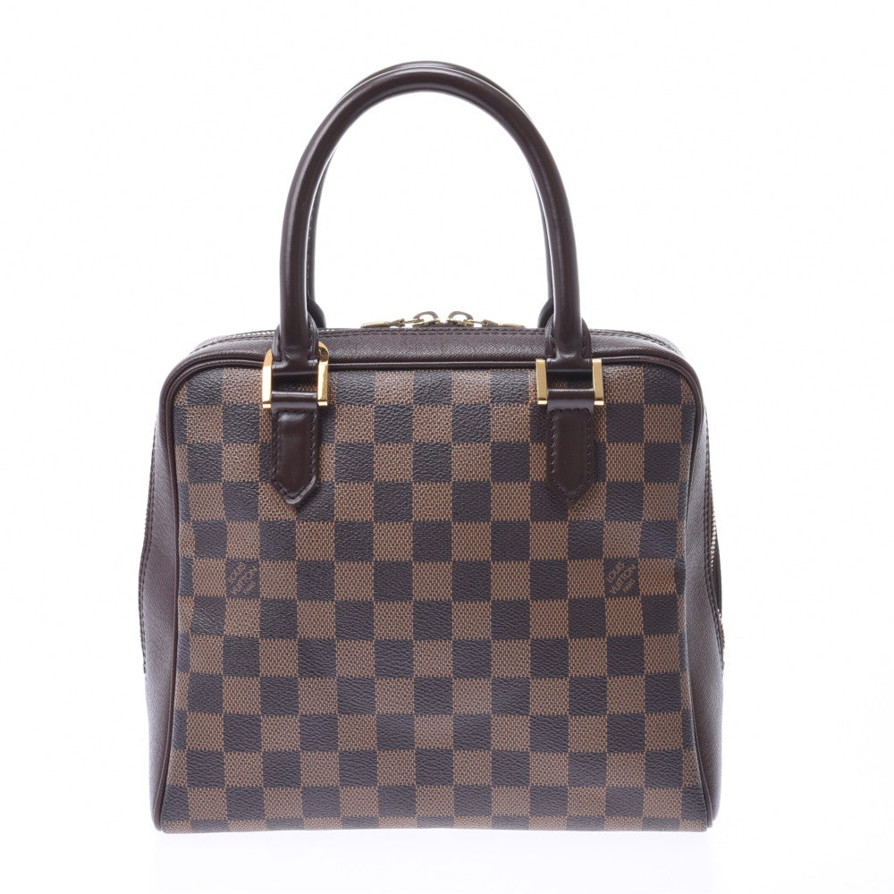 LOUIS VUITTON ルイヴィトン ダミエ ブレラ ブラウン N51150 レディース ダミエキャンバス レザー ハンドバッグ Aランク 中古 