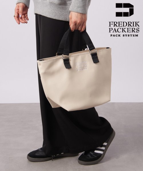 【FREDRIK PACKERS】EC限定商品 FAM TOTE ECO LEATHER WIDE トートバッグ ショルダーバッグ エコレザー 2WAY