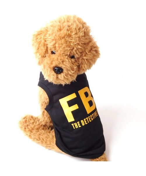 ★カッコ可愛いFBIロゴタンクトップ★犬 服 犬服 ドッグウェア タンクトップ FBI  【春 夏 春夏 毛抜け防止 毛落ち防止 おしゃれ 可愛い 女の子 男の