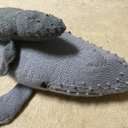 編み海洋生物ザトウクジラ魅力的かわいい編みぐるみ (母親サイズ） Knit Sea Creatures Humpback Whale Amigurumi (mother size)