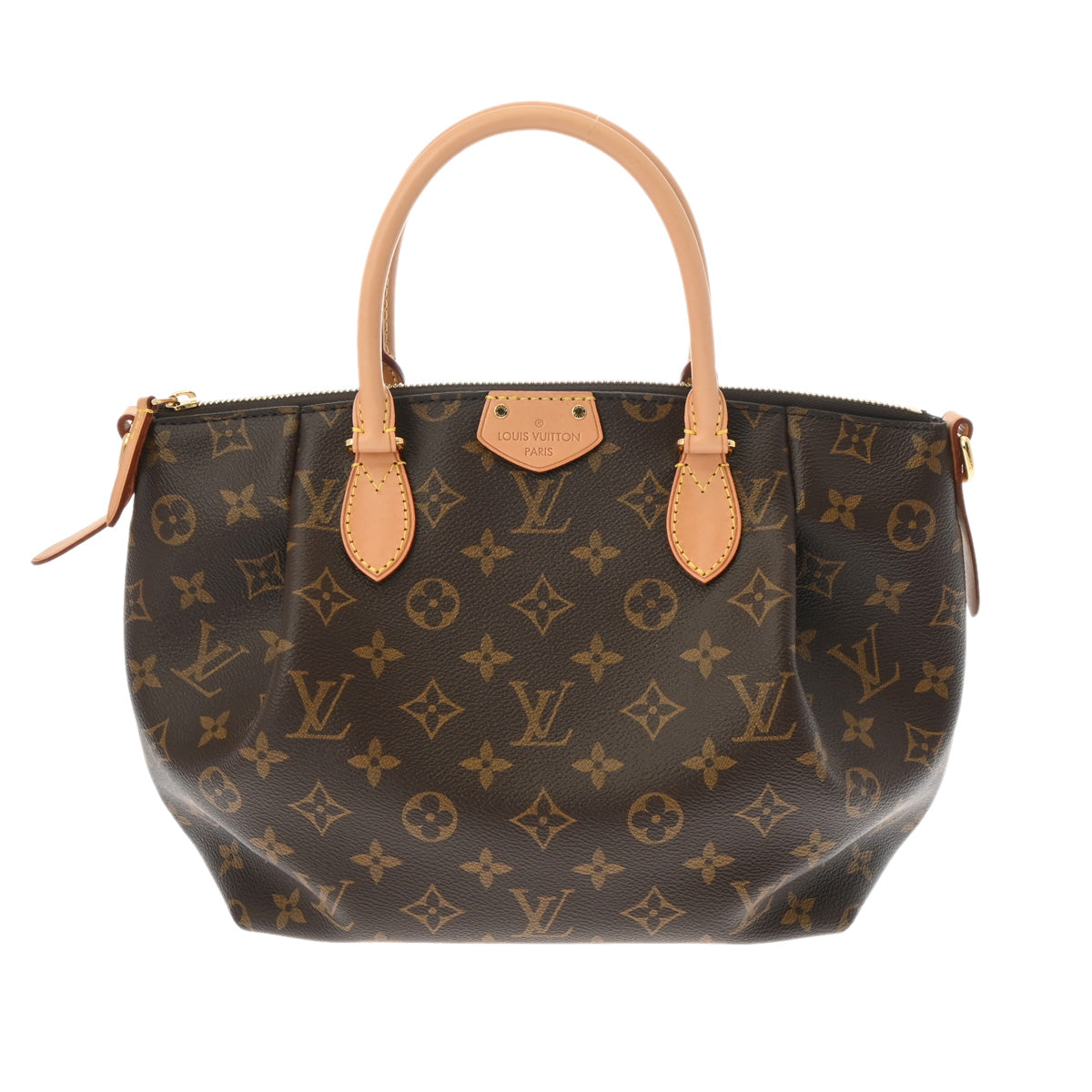 LOUIS VUITTON ルイヴィトン モノグラム テュレン PM ブラウン M48813 レディース モノグラムキャンバス ハンドバッグ Aランク 中古 