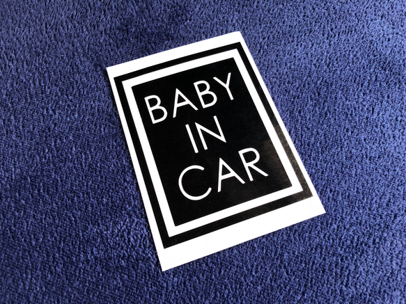 【カラー選択】 ベビーインカー  BABY IN CAR 角 ステッカー 送料無料♪