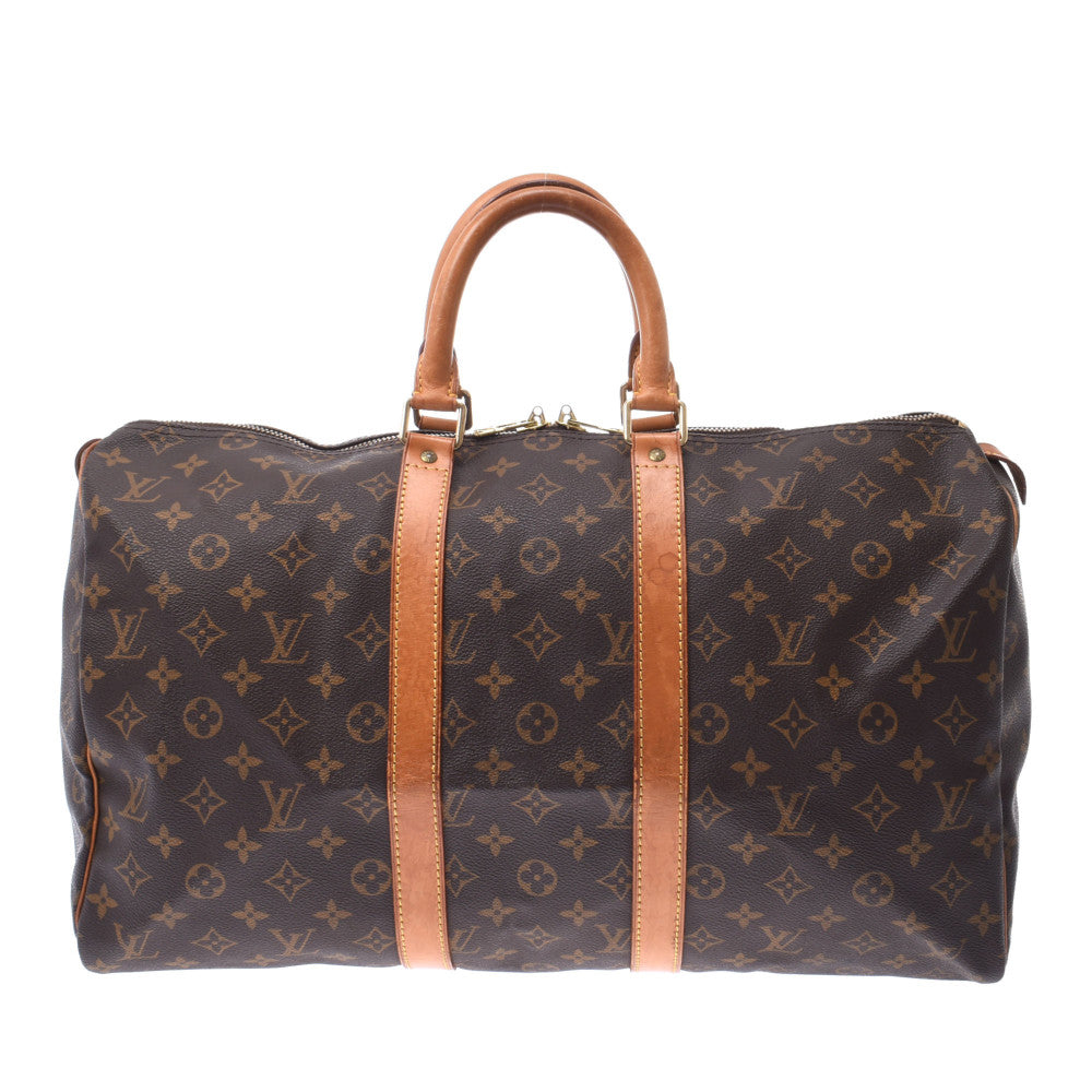 LOUIS VUITTON ルイヴィトン モノグラム キーポル45 ブラウン M41428 ユニセックス モノグラムキャンバス ボストンバッグ Bランク 中古 